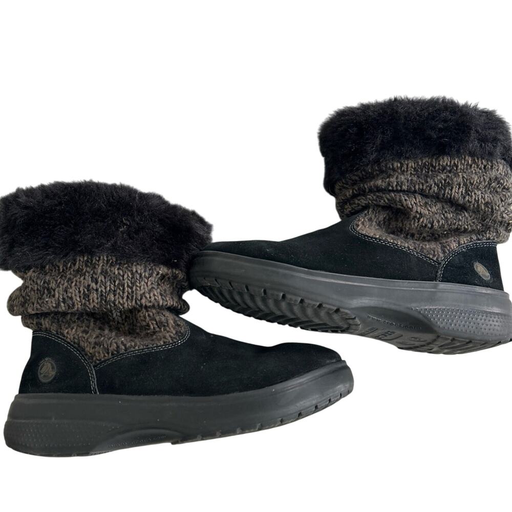 Crocs Women’s Black Cozycrocs Booties